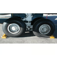 Checkers 56" Aviation Wheel Chock for Over-Sized Aircraft with Locking Rope