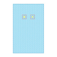 SUBMED Large Angiography Drape with Dual 10 cm Incise Fenestrations