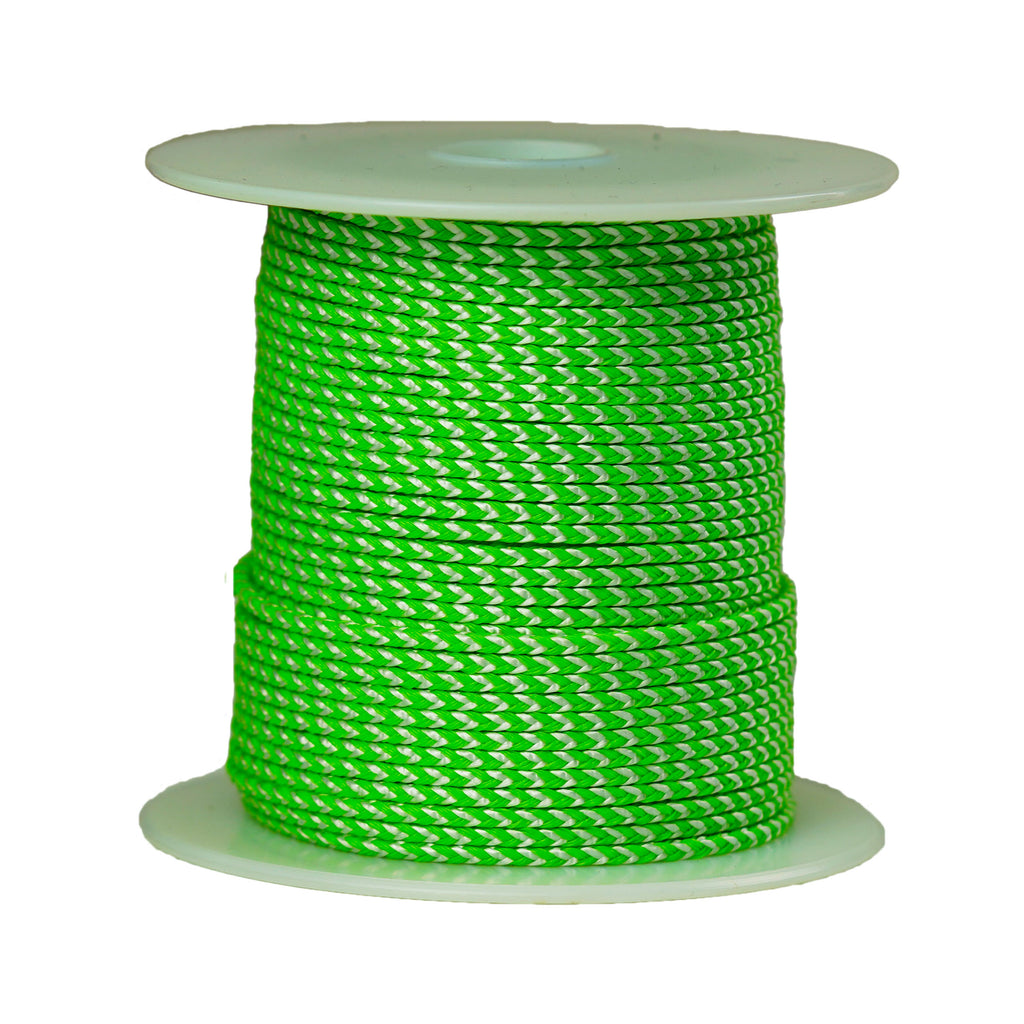 All Gear Bull's Eye™ Slick Throw Line Neon Green Polyethylene with White HMPE