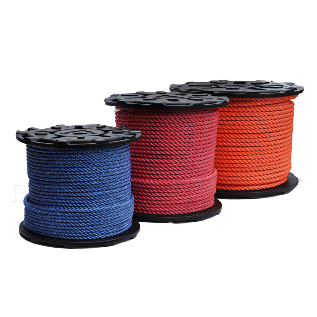 All Gear Husky 3-Strand™ Twisted Polyester Bull Rope – Heavy-Duty Urethane Coated Arborist Rigging Line