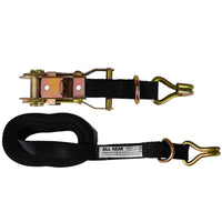 All Gear 1" x 16' Ratchet Straps with Grab Hooks and Floating "D" Ring