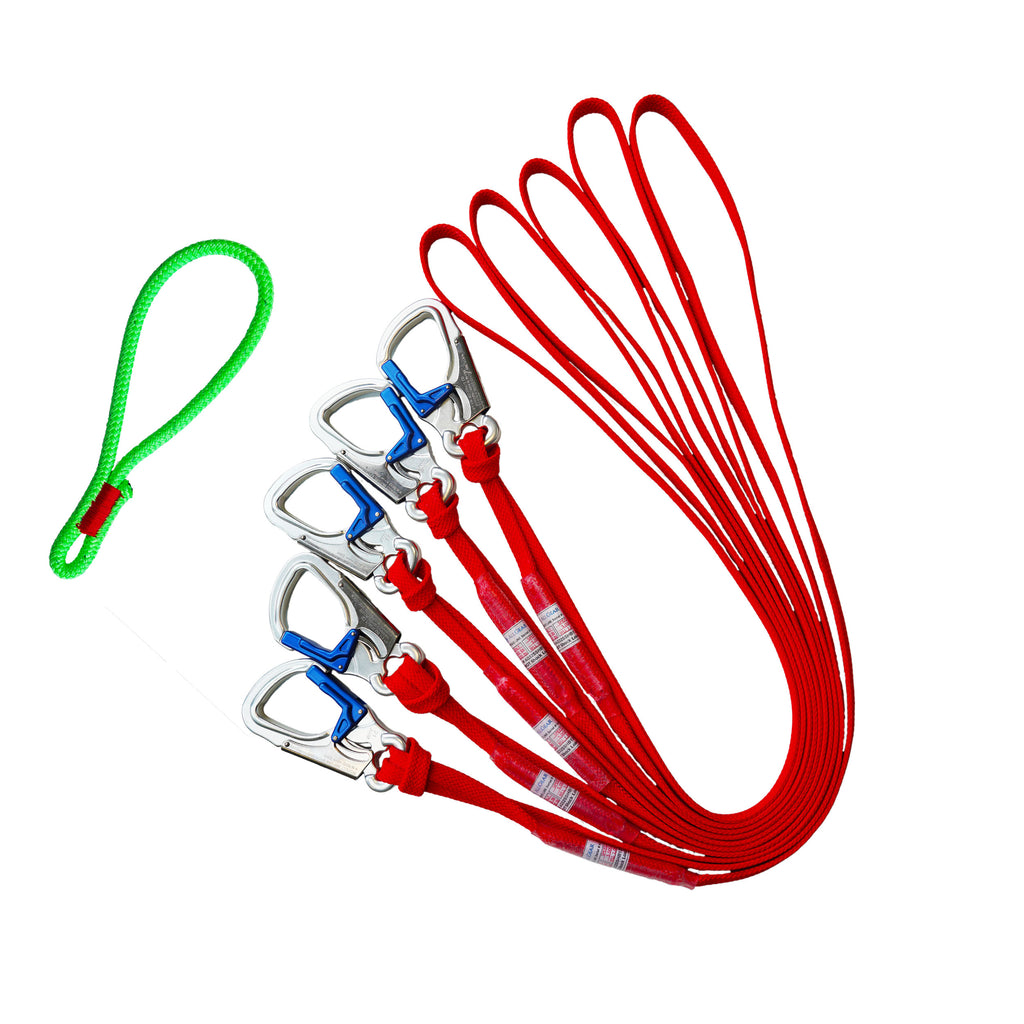 All Gear H.M.P.E. Speed Line Kit | High-Strength Rigging Loops & Double-Locking Aluminum Snap Hooks