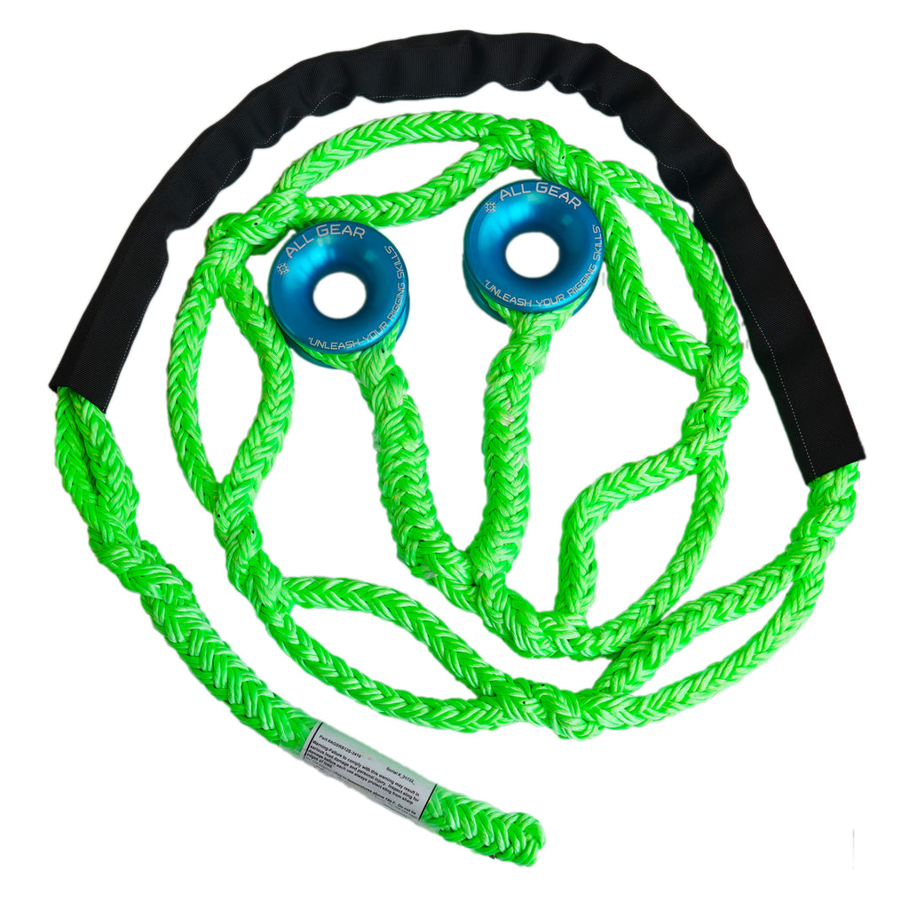 All Gear Husky-12™ Double Ring Soft Rig Slings – 12-Strand Polyester Low Friction Ring Anchor Sling