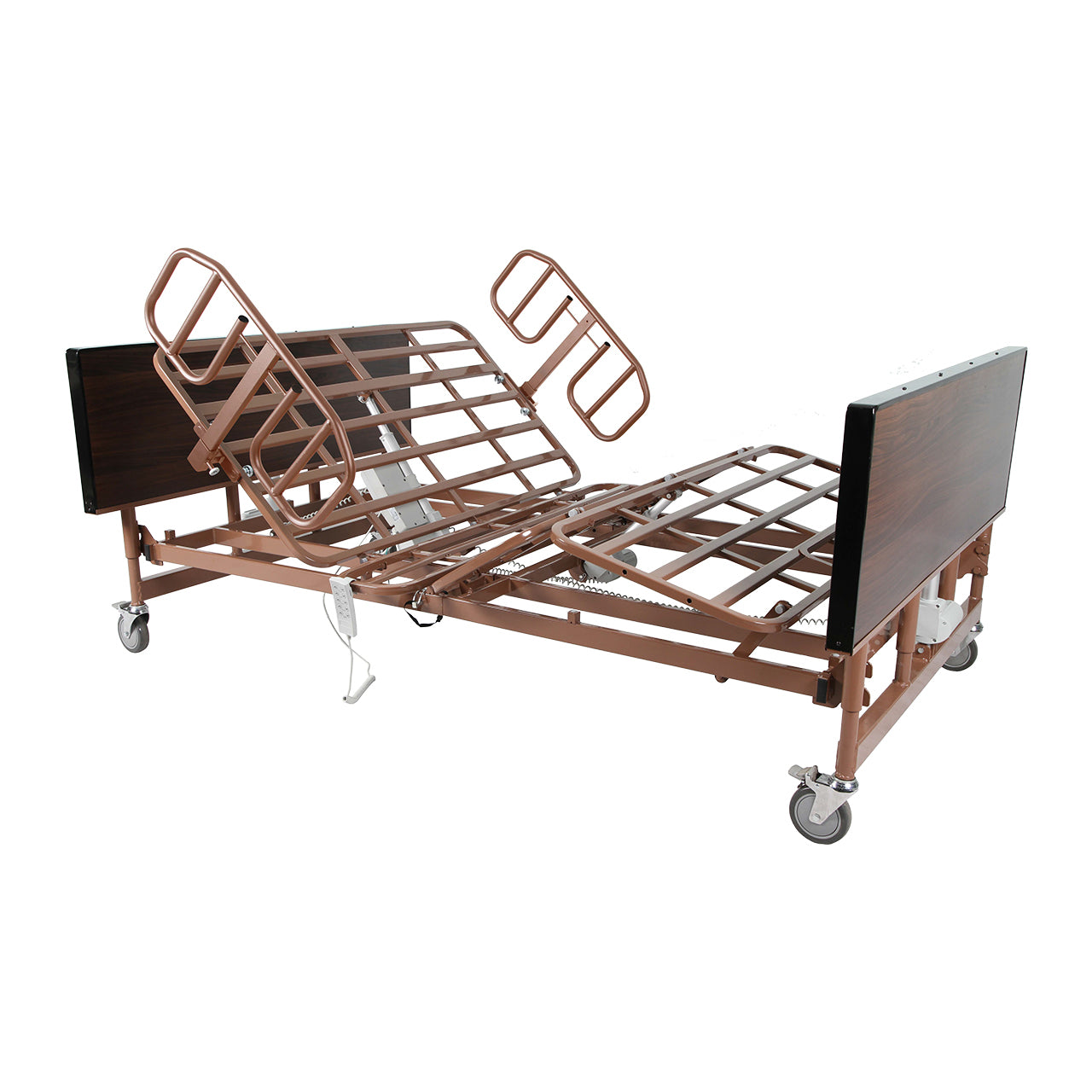 Proactive Medical Protekt Akra Bariatric Full-Electric Bed with Multi-Width Heavy-Duty Slat Deck Support