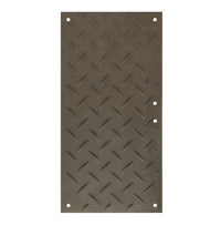 Checkers 2' x 4' AlturnaMAT® Ground Protection Mat, Smooth Sides, 120 Ton Capacity, Black