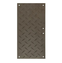 Checkers 2' x 4' AlturnaMAT® Ground Protection Mat, 120 Ton Load Capacity, Black