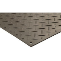 Checkers 2' x 8' AlturnaMAT® Ground Protection Mat with Hand Holes, 120 Ton Capacity, Black