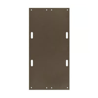 Checkers 3' x 6' AlturnaMAT Ground Protection Mat, One Smooth Side, 120 Ton Capacity, Black