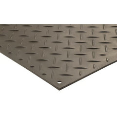 Checkers 3' x 6' AlturnaMAT Ground Protection Mat, One Smooth Side, 120 Ton Capacity, Black