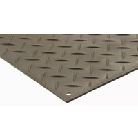 Checkers 3' x 8' AlturnaMAT Ground Protection Mat with Hand Holes, 120 Ton Capacity, Black