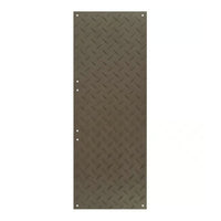Checkers 3' x 8' AlturnaMAT Ground Protection Mat, One Smooth Side, 120 Ton Capacity, Black