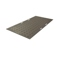 Checkers 4' x 8' AlturnaMAT Ground Protection Mat with Hand Holes, 120 Ton Capacity, Black