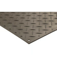 Checkers 4' x 8' AlturnaMAT Ground Protection Mat with Hand Holes, 120 Ton Capacity, Black