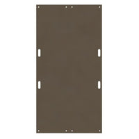 Checkers 4' x 8' AlturnaMAT Ground Protection Mat, One Smooth Side, Hand Holes, 120 Ton Capacity, Black