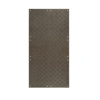 Checkers 4' x 8' AlturnaMAT Ground Protection Mat, One Smooth Side, 120 Ton Capacity, Black