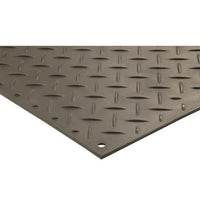 Checkers 4' x 8' AlturnaMAT Ground Protection Mat, One Smooth Side, 120 Ton Capacity, Black