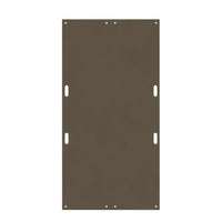 Checkers 4' x 8' AlturnaMAT Ground Protection Mat, Smooth Sides, Hand Holes, 120 Ton Capacity, Black