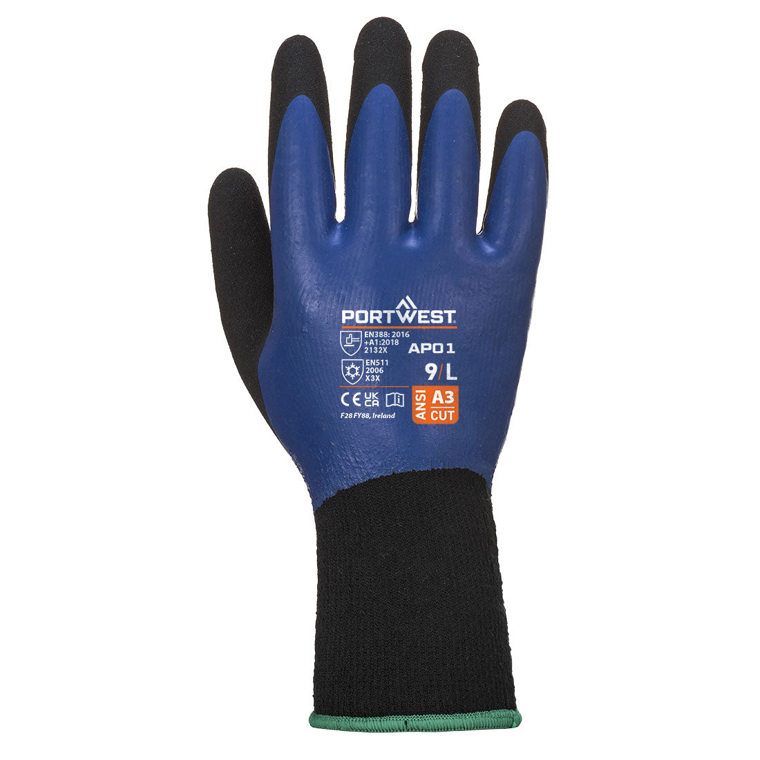 Portwest AP01 Cold 13 Latex Aqua Glove
