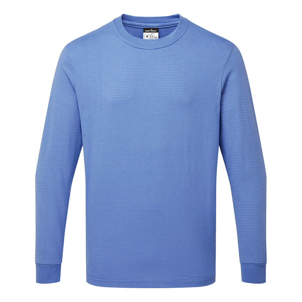 Portwest AS22 Anti-Static ESD Long Sleeve T-Shirt
