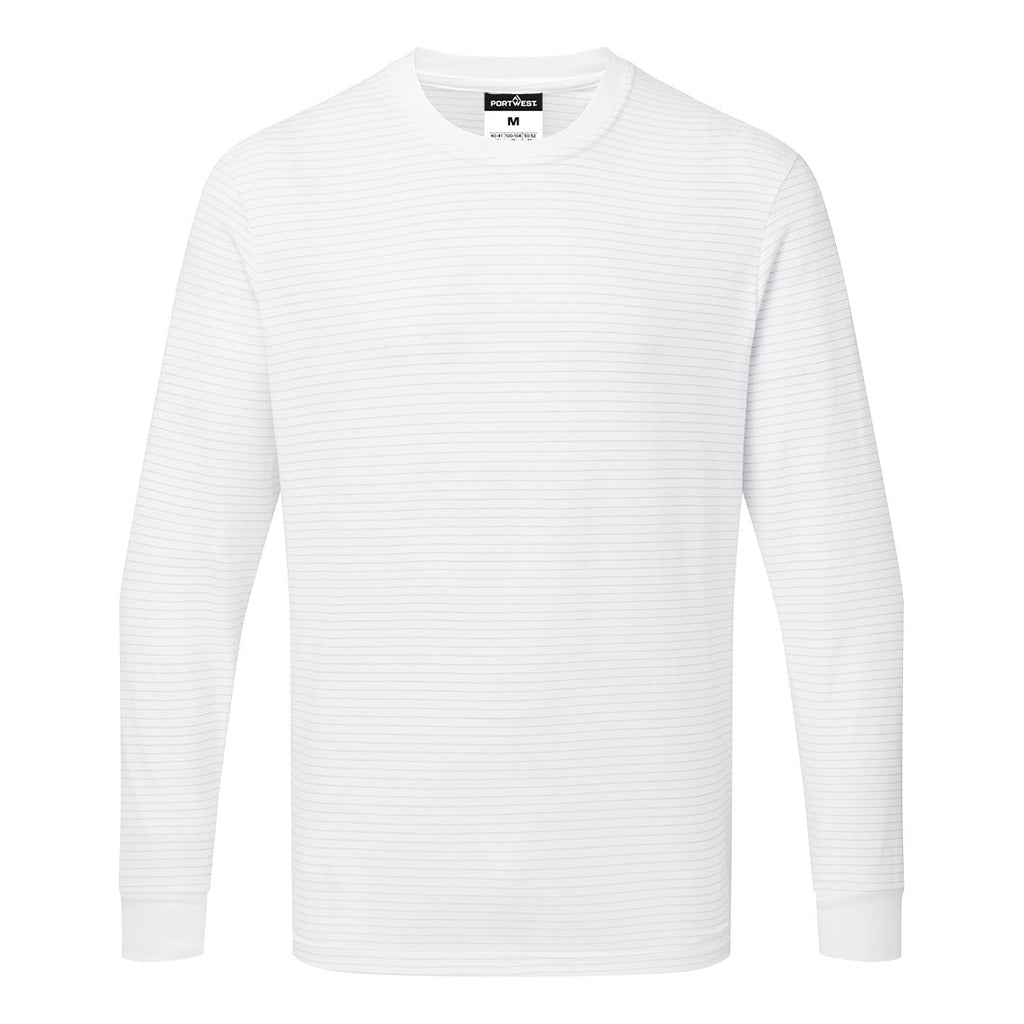 Portwest AS22 Anti-Static ESD Long Sleeve T-Shirt