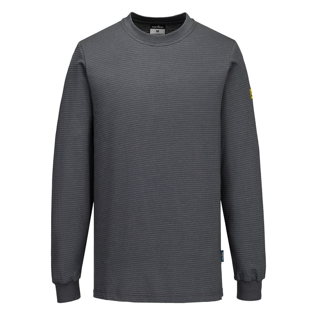 Portwest AS22 Anti-Static ESD Long Sleeve T-Shirt