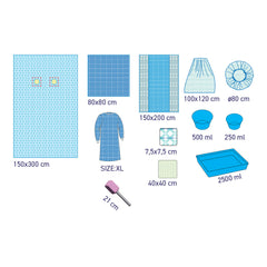 SUBMED Sterile Angiography Drape Set