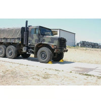 Checkers Heavy-Duty All-Terrain Wheel Chock with Rubber Pad, 40 Ton Capacity