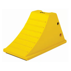 Checkers All-Terrain Heavy-Duty Wheel Chock with Rubber Pad, 75 Ton Capacity
