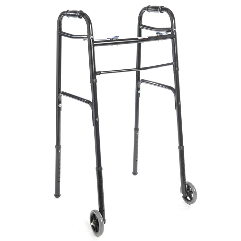 Proactive Medical Protekt® Two-Button Lightweight Aluminum Walker – Safe and Effortless Independent Home Mobility