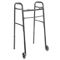 Proactive Medical Protekt® Two-Button Lightweight Aluminum Walker – Safe and Effortless Independent Home Mobility