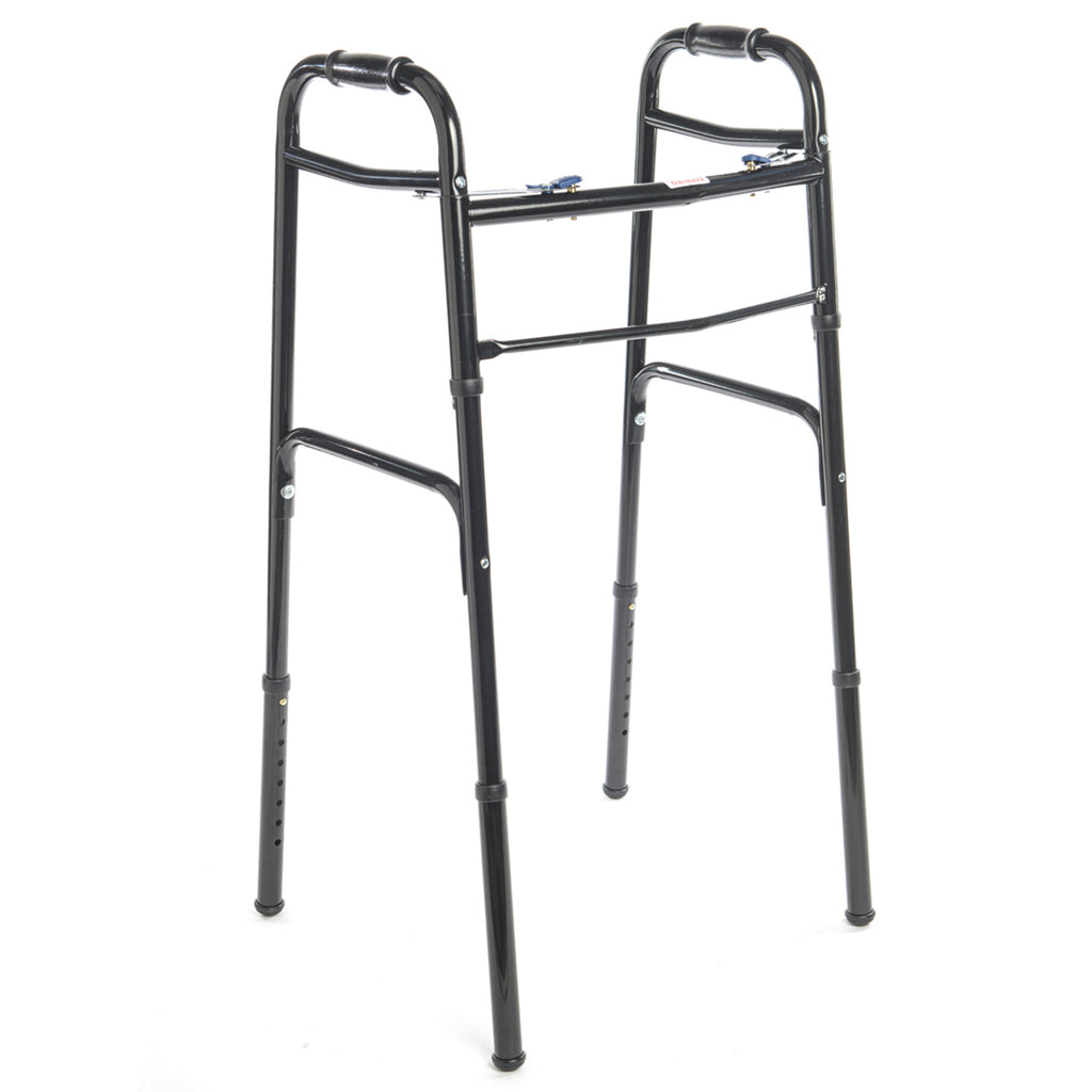 Proactive Medical Protekt® Two-Button Lightweight Aluminum Walker – Safe and Effortless Independent Home Mobility
