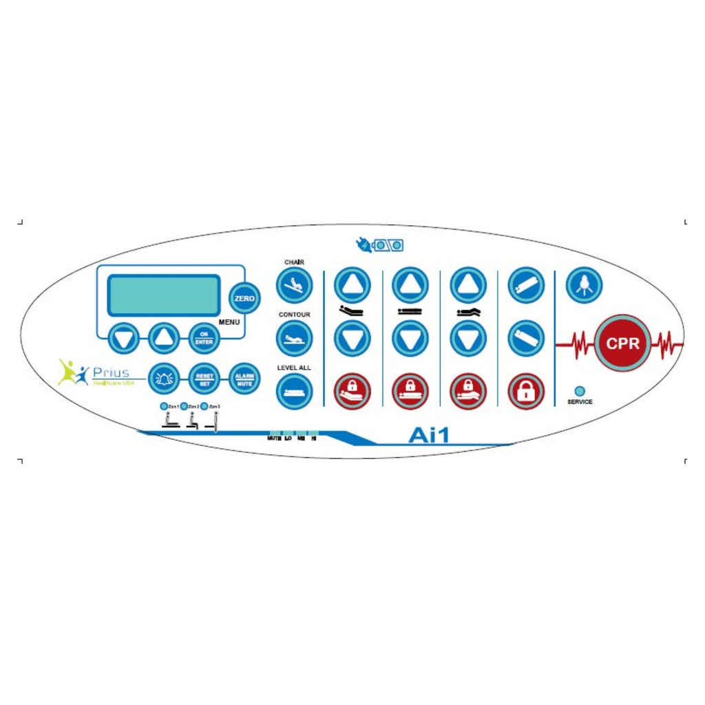 Prius Healthcare Ai1 Premium All-in-One Med-Surg Expandable Low Bed Frame