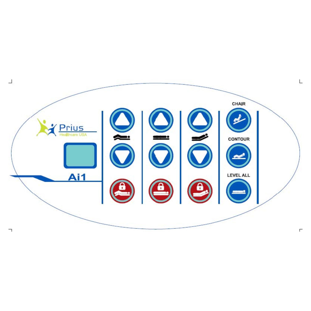 Prius Healthcare Ai1 Premium All-in-One Med-Surg Expandable Low Bed Frame