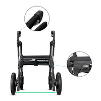 Rollz Motion Rhythm Matt Black Rollator