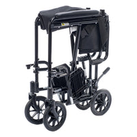 Proactive Medical Astra Aluminum Transport Chair with Ultra-Lightweight Folding Frame and Attendant Loop Brakes