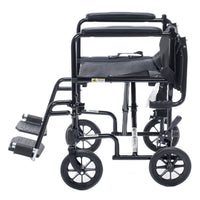 Proactive Medical Astra Aluminum Transport Chair with Ultra-Lightweight Folding Frame and Attendant Loop Brakes