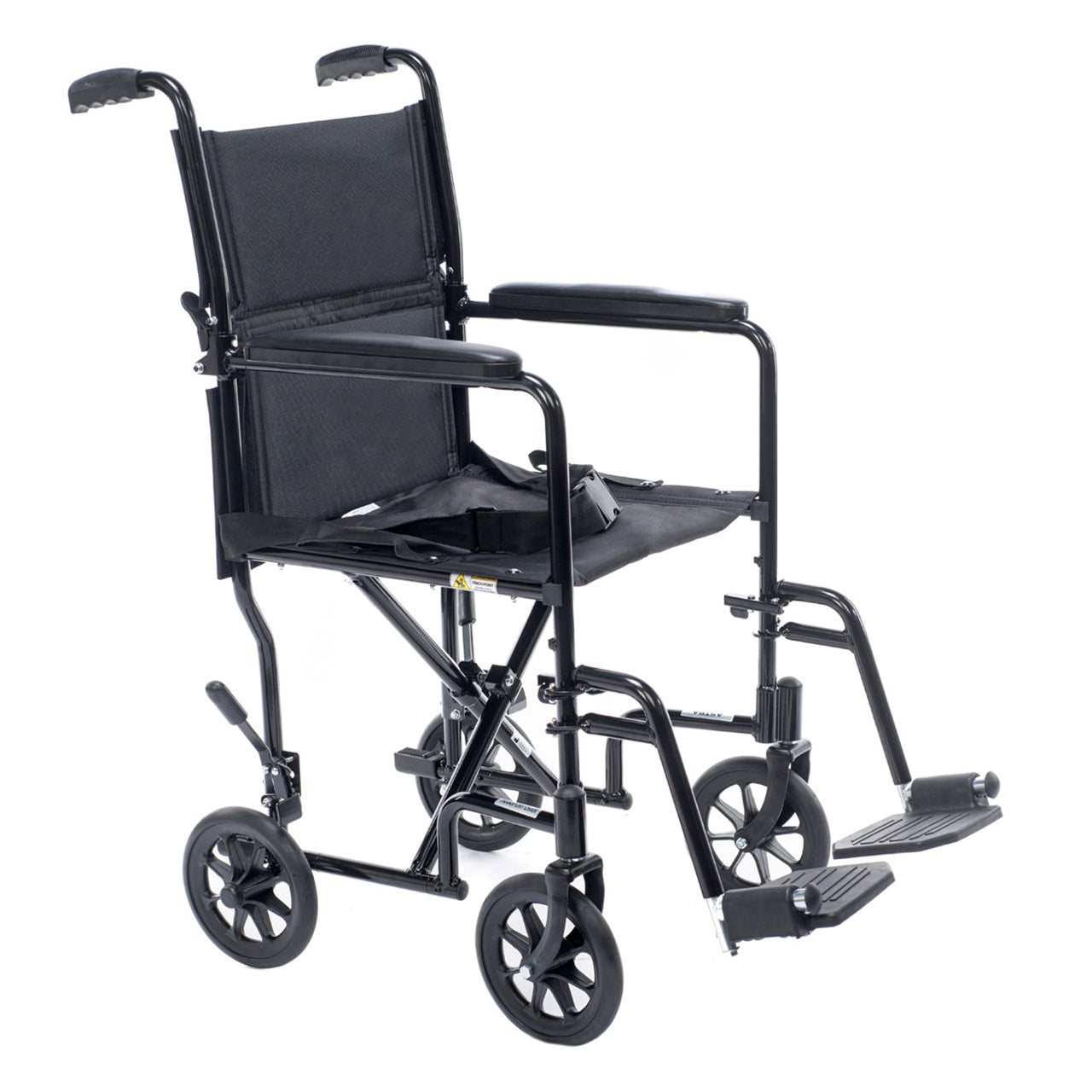 Proactive Medical Astra Aluminum Transport Chair with Ultra-Lightweight Folding Frame and Attendant Loop Brakes