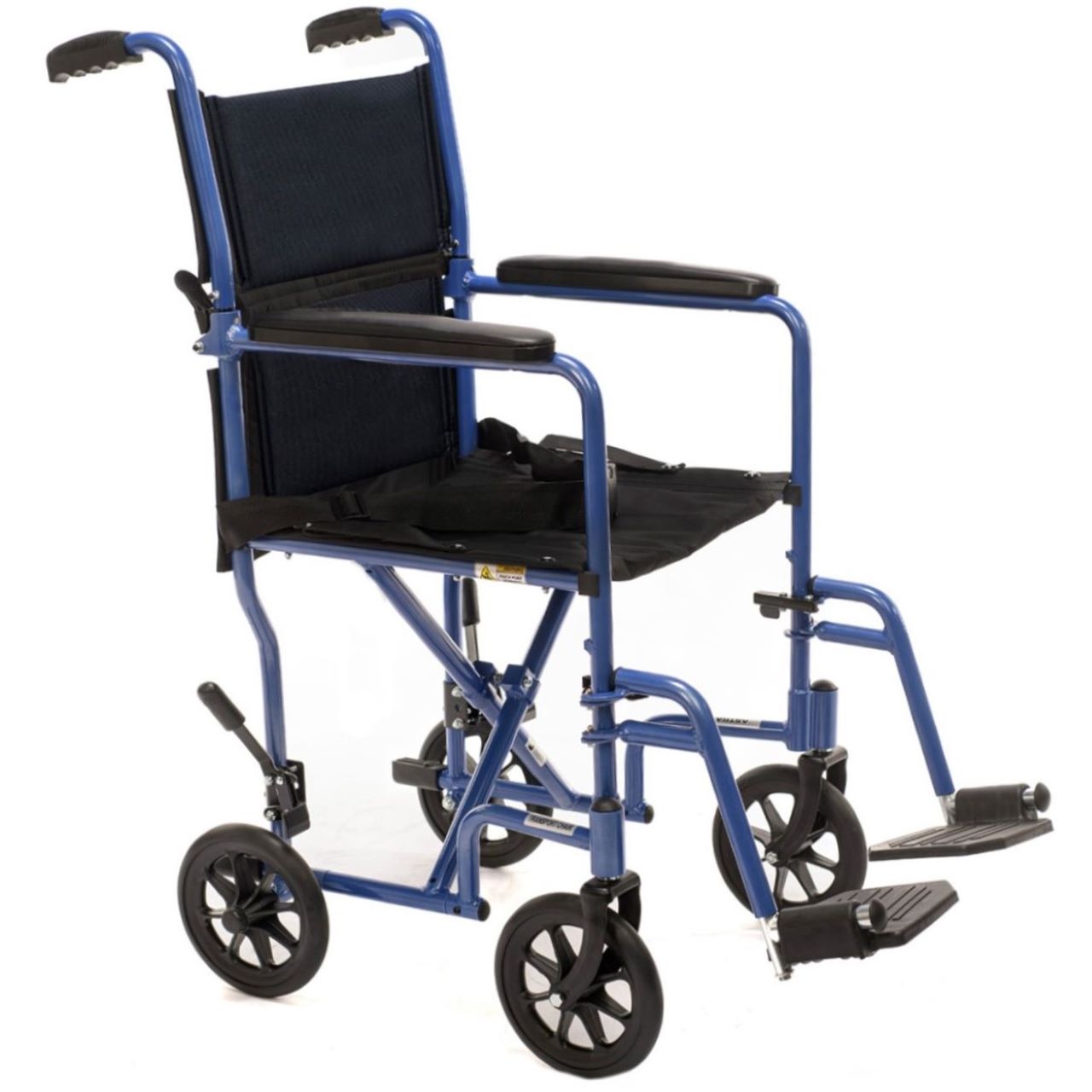Proactive Medical Astra Aluminum Transport Chair with Ultra-Lightweight Folding Frame and Attendant Loop Brakes