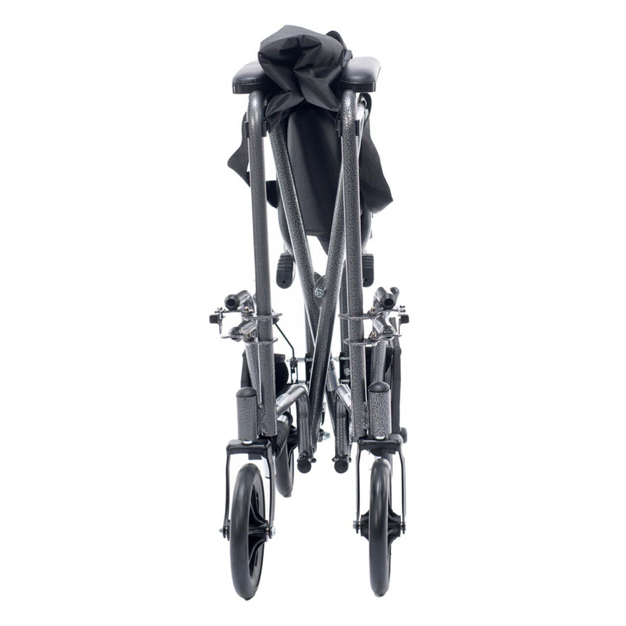 Proactive Medical Astra Steel Transport Chair with Compact Folding Frame and Dual Companion Brakes