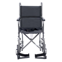 Proactive Medical Astra Steel Transport Chair with Compact Folding Frame and Dual Companion Brakes