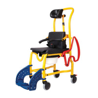 TR Equipment Rebotec Augsburg Pediatric Shower Commode Chair – Grow-With-Child Mobile Hygiene Chair with Reversible Hygiene Opening