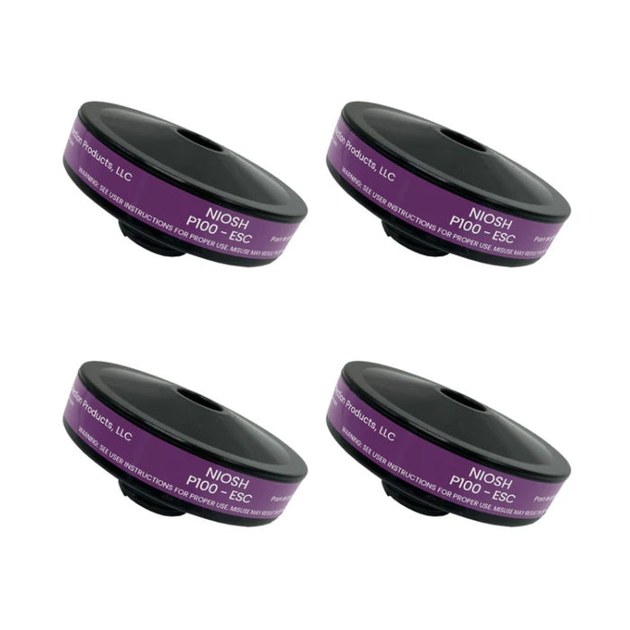 Elmridge B1304-4 P100 Filter Cartridges (4-Pack) – NIOSH Certified Particulate and Biohazard Protection