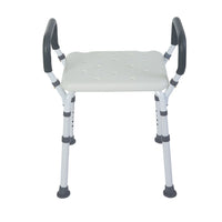 Rhythm Healthcare Premium Shower Bench/Chair with Removable Padded Arms