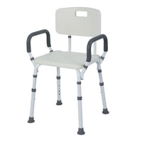 Rhythm Healthcare Premium Shower Bench/Chair with Removable Padded Arms