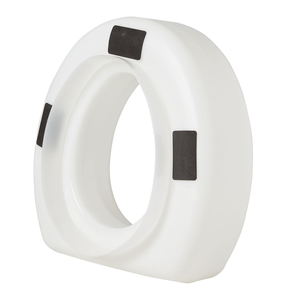Rhythm Healthcare 4" Standard Raised Toilet Seat – Elevated Seating with Secure Locking Mechanism for Facility Fall Prevention