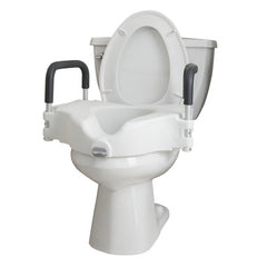 Rhythm Healthcare Locking Raised Toilet Seat with Removable Arms