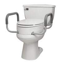 Rhythm Healthcare Bolt On Raised Toilet Seat with Arms