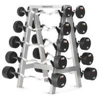 Freemotion Barbell Rack – Space-Saving 10-Bar Vertical Storage System for Commercial Weight Rooms