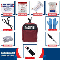 Cubix Safety BC-Pn-QT Premium Bleeding Control Kit with NuStat Dressing and QuickTight Tourniquet