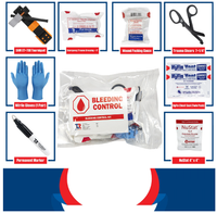 Cubix Safety BC3-Pn-SAMXT Personal Bleeding Control Kit - Premium with NuStat Dressing and SAMXT Tourniquet